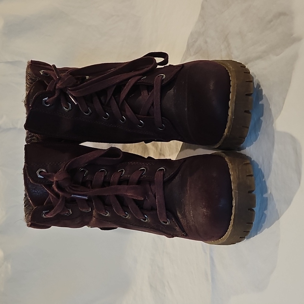 Carlos By Carlos Santana Lace-Up Boots with Side Zipper